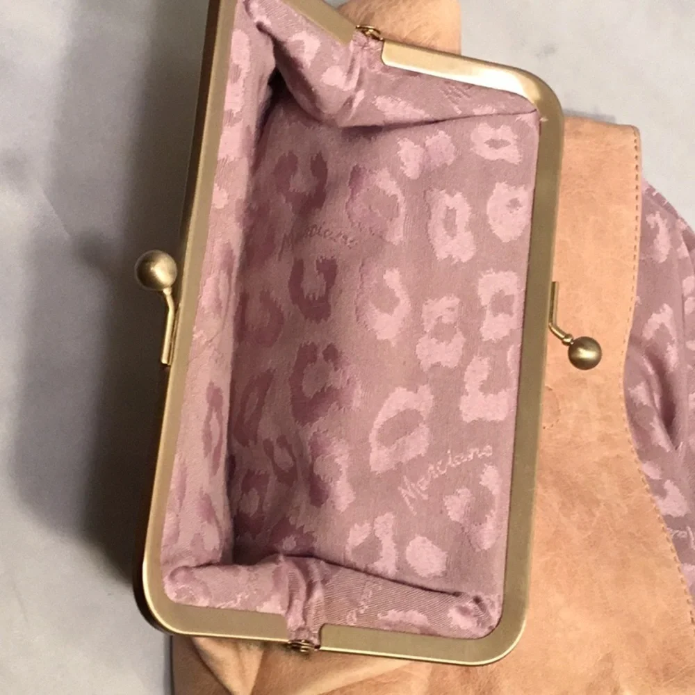 Marciano Angelique Foldover Blush Pink‎ / Dusty Rose Hand Clutch